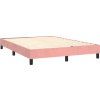 Box spring postel s matrací 140x190 cm samet [3130897] (Barva Černá)