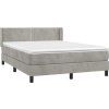 Box spring postel s matrací 140x190 cm samet [3130897] (Barva Černá)