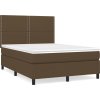 Box spring postel s matrací 140x190 cm textil [3141690] (Barva Tmavě šedá)