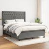 Box spring postel s matrací 140x190 cm textil [3131665] (Barva Světle šedá)