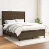 Box spring postel s matrací 140x190 cm textil [3131665] (Barva Světle šedá)