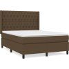 Box spring postel s matrací 140x190 cm textil [3131665] (Barva Světle šedá)