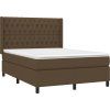 Box spring postel s matrací 140x190 cm textil [3131665] (Barva Světle šedá)