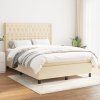 Box spring postel s matrací 140x190 cm textil [3131665] (Barva Světle šedá)