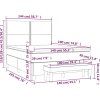 Box spring postel s matrací 140x190 cm samet [3137779] (Barva Světle šedá)
