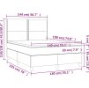 Box spring postel s matrací 140x190 cm textil [3142251] (Barva Černá)