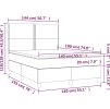 Box spring postel s matrací 140x190 cm textil [3142251] (Barva Černá)