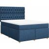 Box spring postel s matrací 140 x 190 cm textil [3291283] (Barva Tmavě šedá)
