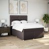 Box spring postel s matrací 140 x 190 cm textil [3291283] (Barva Tmavě šedá)