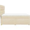 Box spring postel s matrací 140 x 190 cm textil [3291283] (Barva Tmavě šedá)