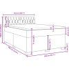 Box spring postel s matrací 140x190 cm samet [3288614] (Barva Černá)