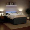 Box spring postel s matrací 140x190 cm samet [3290041] (Barva Tmavě šedá)