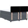 Box spring postel s matrací 140x190 cm samet [3290041] (Barva Tmavě šedá)