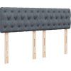 Box spring postel s matrací 140x190 cm samet [3290041] (Barva Tmavě šedá)