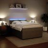 Box spring postel s matrací 140x190 cm samet [3290041] (Barva Tmavě šedá)