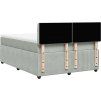Box spring postel s matrací 140x190 cm samet [3290041] (Barva Tmavě šedá)