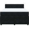 Box spring postel s matrací 140x190 cm samet [3290041] (Barva Tmavě šedá)