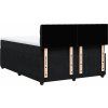 Box spring postel s matrací 140x190 cm samet [3290041] (Barva Tmavě šedá)