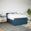 Box spring postel s matrací 140x190 cm samet [3290041] (Barva Tmavě šedá)