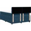 Box spring postel s matrací 140x190 cm samet [3290041] (Barva Tmavě šedá)