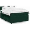 Box spring postel s matrací 140x190 cm samet [3290041] (Barva Tmavě šedá)