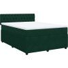 Box spring postel s matrací 140x190 cm samet [3290041] (Barva Tmavě šedá)