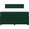 Box spring postel s matrací 140x190 cm samet [3290041] (Barva Tmavě šedá)