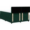 Box spring postel s matrací 140x190 cm samet [3290041] (Barva Tmavě šedá)