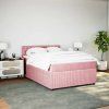 Box spring postel s matrací 140x190 cm samet [3290041] (Barva Tmavě šedá)