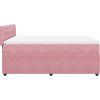 Box spring postel s matrací 140x190 cm samet [3290041] (Barva Tmavě šedá)