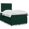 Box spring postel s matrací 120x190 cm samet [3294593] (Barva Tmavě šedá)