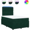 Box spring postel s matrací 120x190 cm samet [3294593] (Barva Tmavě šedá)