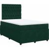 Box spring postel s matrací 120x190 cm samet [3294593] (Barva Tmavě šedá)