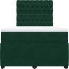 Box spring postel s matrací 120x190 cm samet [3294593] (Barva Tmavě šedá)