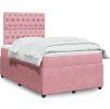 Box spring postel s matrací 120x190 cm samet [3294593] (Barva Tmavě šedá)
