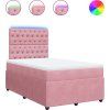 Box spring postel s matrací 120x190 cm samet [3294593] (Barva Tmavě šedá)