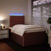 Box spring postel s matrací 120x190 cm samet [3294593] (Barva Tmavě šedá)