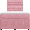 Box spring postel s matrací 120x190 cm samet [3294593] (Barva Tmavě šedá)