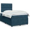 Box spring postel s matrací 120x190 cm samet [3294593] (Barva Tmavě šedá)