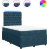 Box spring postel s matrací 120x190 cm samet [3294593] (Barva Tmavě šedá)