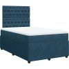 Box spring postel s matrací 120x190 cm samet [3294593] (Barva Tmavě šedá)