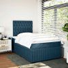 Box spring postel s matrací 120x190 cm samet [3294593] (Barva Tmavě šedá)
