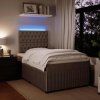 Box spring postel s matrací 120x190 cm samet [3294593] (Barva Tmavě šedá)