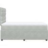 Box spring postel s matrací 120x190 cm samet [3294593] (Barva Tmavě šedá)