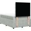 Box spring postel s matrací 120x190 cm samet [3294593] (Barva Tmavě šedá)