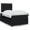 Box spring postel s matrací 120x190 cm samet [3294593] (Barva Tmavě šedá)