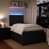 Box spring postel s matrací 120x190 cm samet [3294593] (Barva Tmavě šedá)