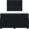 Box spring postel s matrací 120x190 cm samet [3294593] (Barva Tmavě šedá)