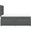 Box spring postel s matrací 120x190 cm textil [3293527] (Barva Tmavě šedá)