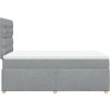 Box spring postel s matrací 120x190 cm textil [3293527] (Barva Tmavě šedá)